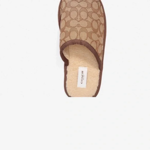 MEN’S COACH KHAKI SIGNATURE SLIPPER/LOGO - Picture 7 of 12